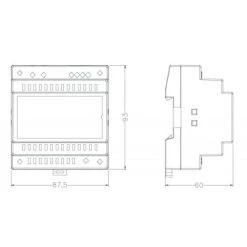 Alternative view of CDVI Alimentation Pour Rail DIN 3 Modules 230 Volts AC Sortie 24 Volts DC 2...