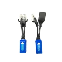 Wewoo Balun Vidéo 2 PCS Anpwoo UPOE02 épissable 2 En 1 POE Power + Etherne...