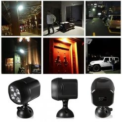 Wewoo Capteur De Mouvement Sans Fil Pour éclairage Extérieur 3W 4 LED SMD ... -rue du commerce shop capteur de mouvement sans fil pour eclairage exterieur 3w 4 led smd 3535 a lexterieur du projecteur a 10525516 27286208 1140x1140