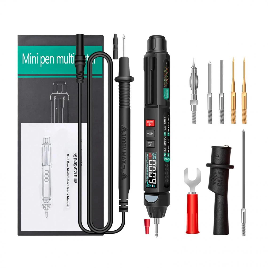 Marque Generique Capteur Intelligent Automatique Multimètre Numérique A3008 2 Marque Generique Capteur Intelligent Automatique Multimètre Numérique A3008 – Image 2