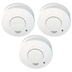 Alecto Détecteur De Fumée 8 Ans, Pack De 3 SA-18 8JR TRIPLE Blanc