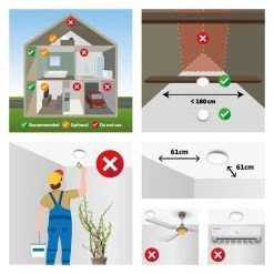 Alecto Détecteur De Fumée Design Avec Pile De 10 Ans, Pack De 6 Blanc -rue du commerce shop detecteur de fumee design avec pile de 10 ans pack de 6 blanc 13807014 38217568 1140x1140