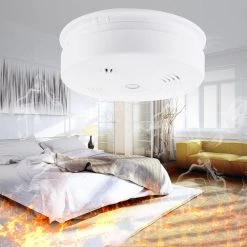 Wewoo Détecteur De Fumée Et De Chaleur Photoélectronique 433 MHz Blanc