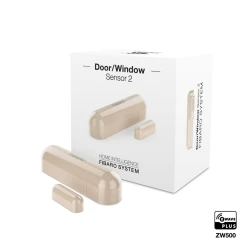 Fibaro Détecteur D'ouverture Z-Wave Beige Avec Sonde De Température - Fibar... -rue du commerce shop fib fgdw 002 4 3 1