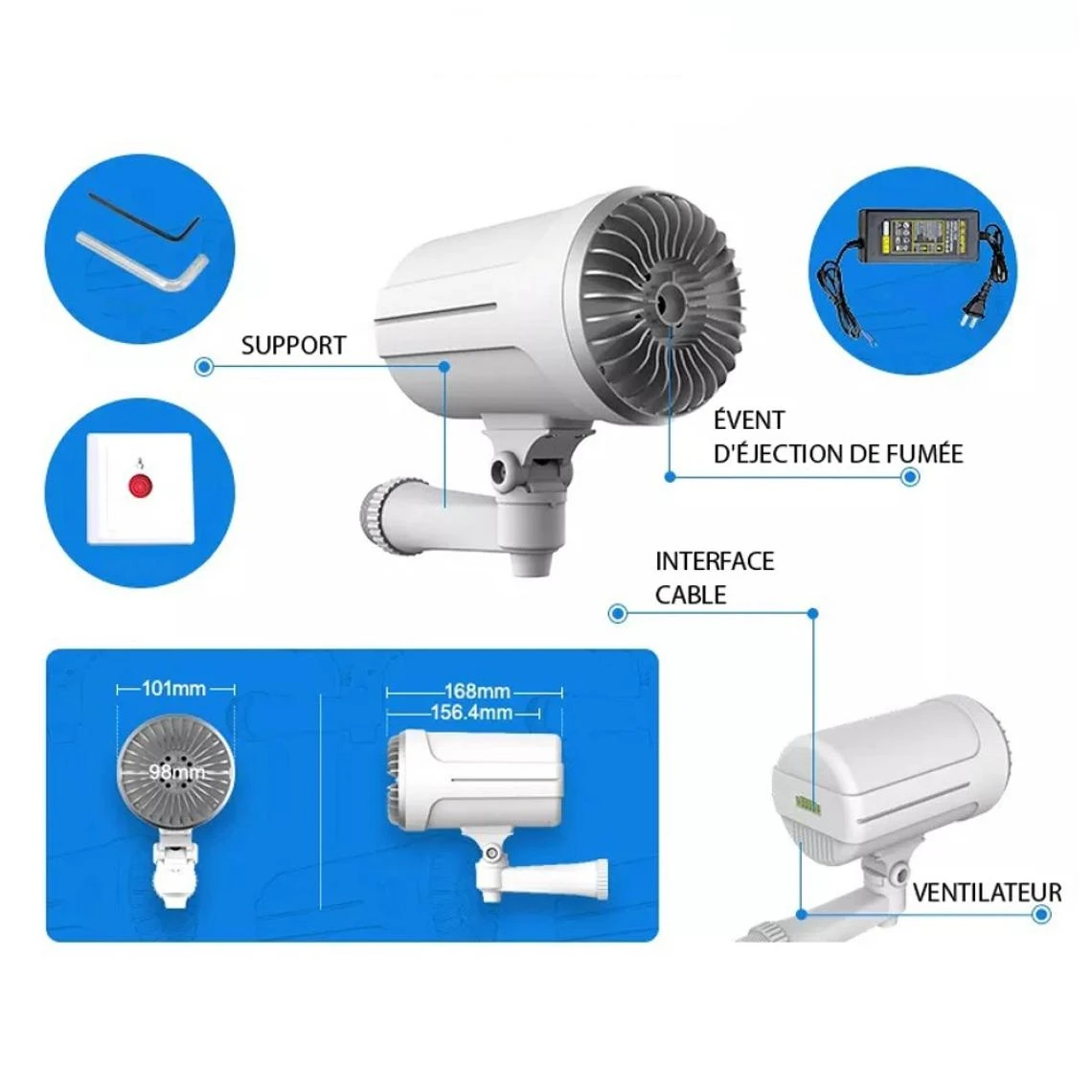 Divers Marques Générateur De Fumée Machine à Brouillard De Sécurité Fumigène B... 2 Divers Marques Générateur De Fumée Machine à Brouillard De Sécurité Fumigène B... – Image 2