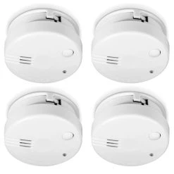 Alecto Mini Détecteur De Fumée Avec Batterie De 5 Ans, Pack De 4 SA-100 4-P...