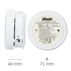 Alecto Mini Détecteur De Fumée Avec Batterie De 5 Ans, Pack De 4 SA-100 4-P... -rue du commerce shop mini detecteur de fumee avec batterie de 5 ans pack de 4 sa 100 4 pack blanc 13628348 37488770 1140x1140