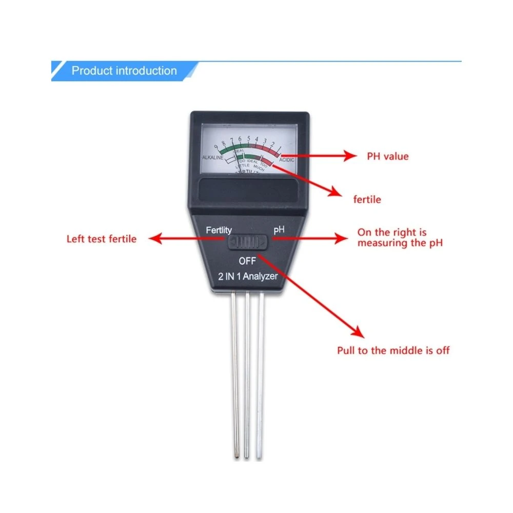 Wewoo Détecteur D'humidité Outils De Jardinage Avec 3 Sondes 3 Wewoo Détecteur D'humidité Outils De Jardinage Avec 3 Sondes – Image 3