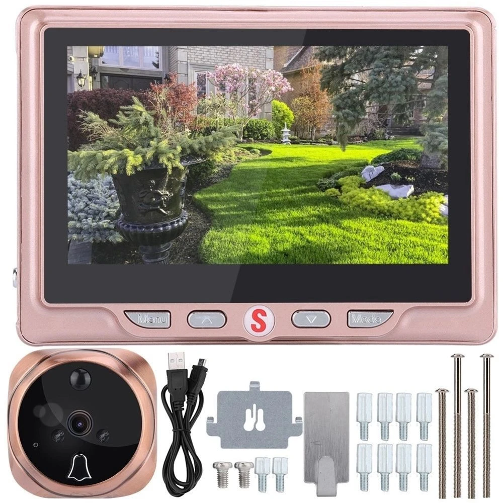 Wewoo Portier Vidéo Visiophone Sans Fil Interphone 4,3 Pouces LCD Porte Cam... 3 Wewoo Portier Vidéo Visiophone Sans Fil Interphone 4,3 Pouces LCD Porte Cam... – Image 3
