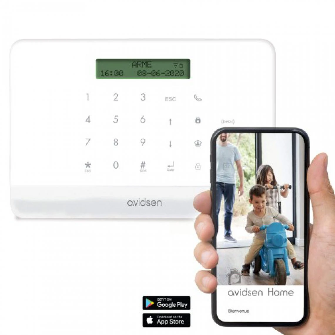 Promotion - Avidsen - Kit Alarme Connectée HomeSecure Sans Fil Alimen... 3 Promotion - Avidsen - Kit Alarme Connectée HomeSecure Sans Fil Alimen... – Image 3