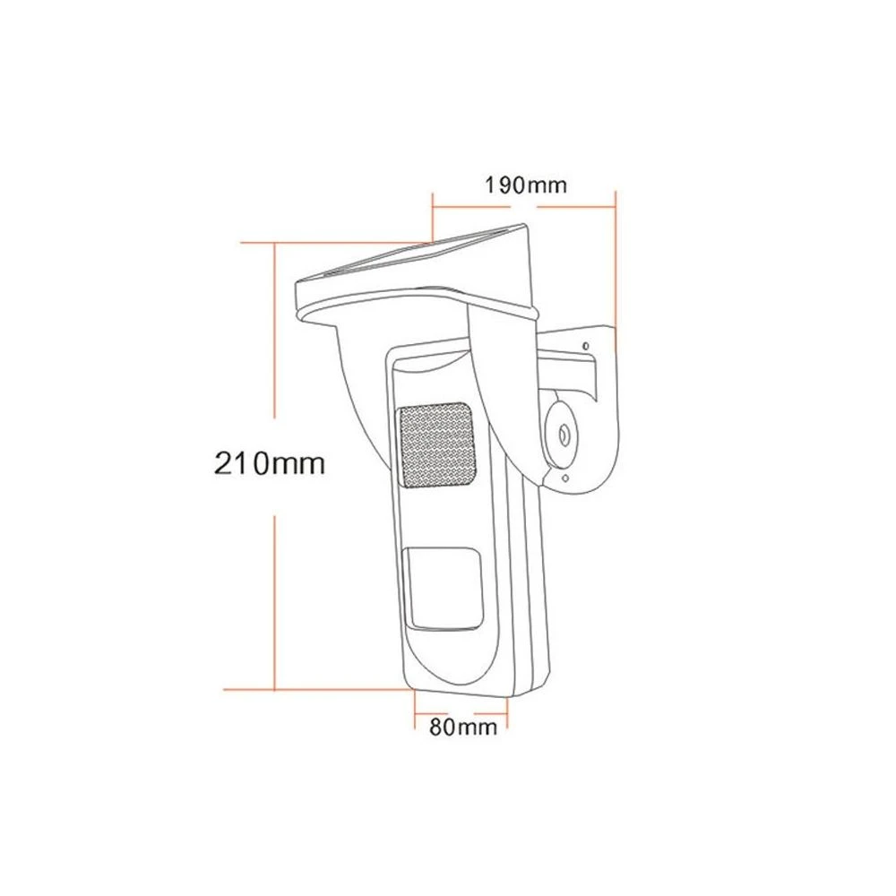 Wewoo SVG-40 IP65 étanche Solaire Alimenté Sans Fil Corps Humain Détecteu... 3 Wewoo SVG-40 IP65 étanche Solaire Alimenté Sans Fil Corps Humain Détecteu... – Image 3