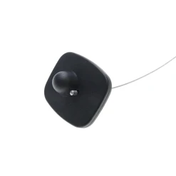 Primematik Étiquette Anti-vol Compatible EAS RF 8.2MHz 48x42mm Noir Avec Câble ... -rue du commerce shop xx04200 04