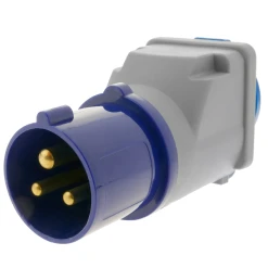 BeMatik Adaptateur CEE Plug Mâle Vers SCHUKO Femelle 2P+T 16A 250V IP44 IEC-6...